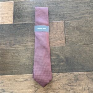 Michael Kors Red and Black Patterned Tie